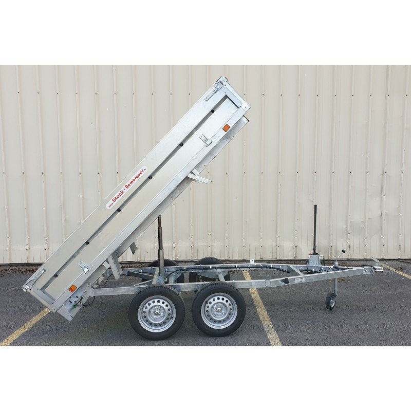 Remorque benne 750 Kg - 2 m 53 x 1 m 47 x 30 cm